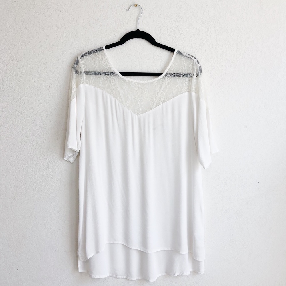 UO Staring At Stars Lace Top